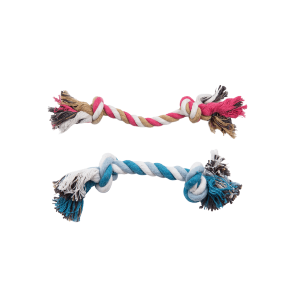 Dog Rope Toy Blue and Pink